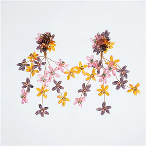 JURAN Nova moda 2020. Cvjetne naušnice za žene Boemske raznobojne geometrijske padajuće naušnice Pokloni za zabave Bižuterije Veleprodaja