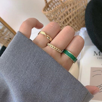 Нов комплект бохемски пръстени за жени Vintage Antique Gold Color Laides Retro Fingers Accessories anillos mujer Retro bague femme