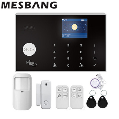 WIFI GSM Kućni bežični sigurnosni alarmni sustav Kompleti Protuprovalni alarm Detektor pokreta protiv kućnih ljubimaca Tuya Alexa APP Wifi kamera 11 jezika