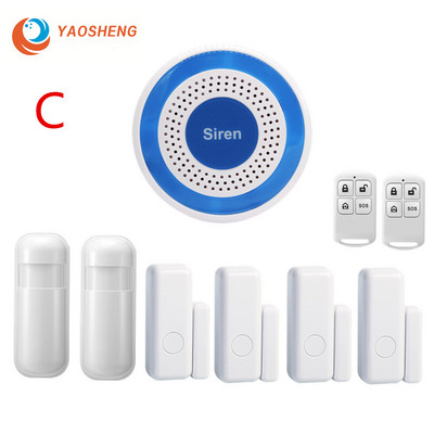 Sirenă stroboscopică bliț fără fir 433Mhz WIFI sunet și senzor stroboscop bliț Alimentare USB pentru sistem de alarmă antiefracție la domiciliu