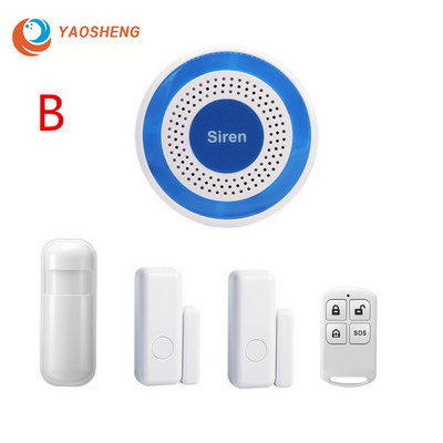 Sirenă stroboscopică bliț fără fir 433Mhz WIFI sunet și senzor stroboscop bliț Alimentare USB pentru sistem de alarmă antiefracție la domiciliu