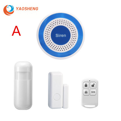 Sirenă stroboscopică bliț fără fir 433Mhz WIFI sunet și senzor stroboscop bliț Alimentare USB pentru sistem de alarmă antiefracție la domiciliu