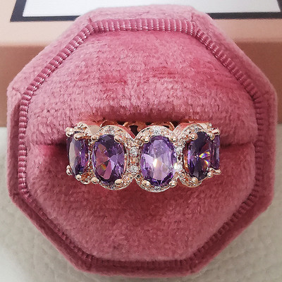 Novi dolazak iz 2023., modni luksuzni zeleni crni ružičasti srebrni vjenčani prsten Eternity Band za žene, poklon za zabave, nakit Z13