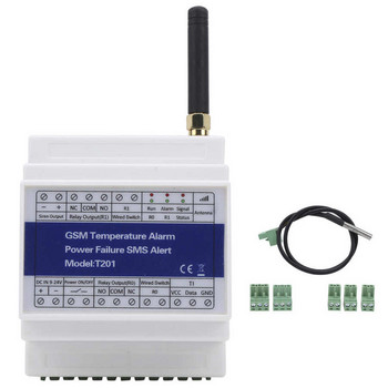 T201 GSM SMS Дистанционно 2G/3G/4G Температурна аларма Монитор Захранване Състояние Сигнал за повреда Мониторинг GSM 4G Контролер за достъп Детектор