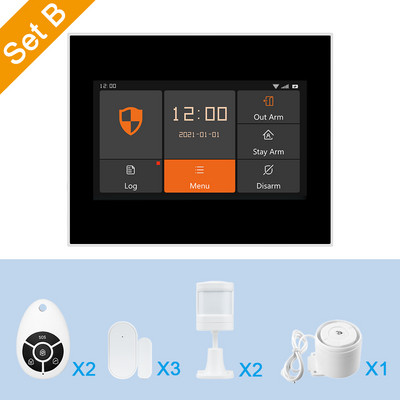 Tuya viedās mājas signalizācijas sistēma WiFi GSM drošības aizsardzība pret ielaušanās komplekts smart life APP tālvadības pults OTA ar sirēnas kustības sensoru