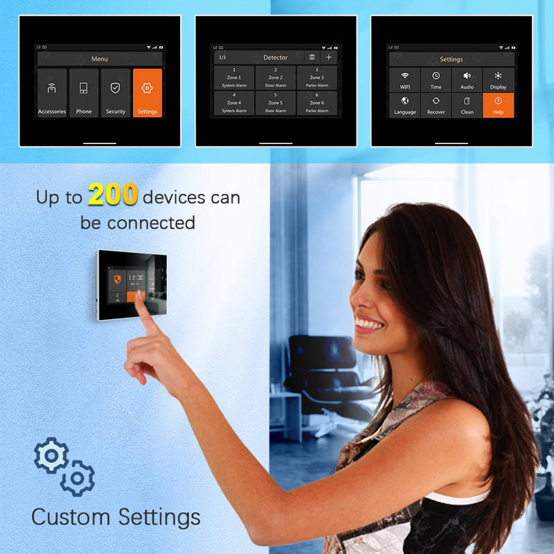 Tuya viedās mājas signalizācijas sistēma WiFi GSM drošības aizsardzība pret ielaušanās komplekts smart life APP tālvadības pults OTA ar sirēnas kustības sensoru