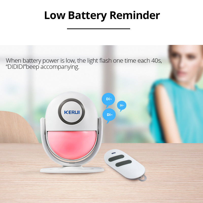 KERUI 125dB PIR liikumishäire uksekell koduvalve juhtmevaba juhtimine sissemurdmisanduri detektor tervitus uksekella SOS häiresüsteemid