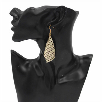 2019 New Statement Jewelry Brand Дълги обеци с пискюли с пайети за жени Висящи евтини обеци Bijoux Star Long Ladies brincos