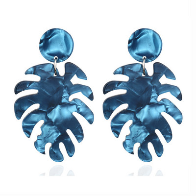 Akrylové acetátové náušnice 2019 Dámske klipsové náušnice Bohemian Big Statement Fashion Circular Luxury Clip-on Stripe Šperky Doplnky