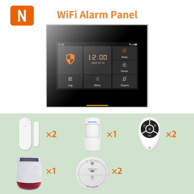 Bezdrôtový WiFi bezpečnostný alarm Tuya Ostaniot s podporou senzora pohybu, diaľkové ovládanie pomocou aplikácie proti demontáži