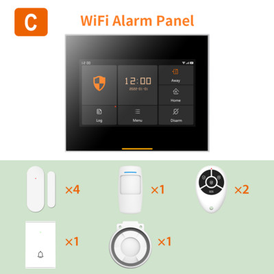 Bezdrôtový WiFi bezpečnostný alarm Tuya Ostaniot s podporou senzora pohybu, diaľkové ovládanie pomocou aplikácie proti demontáži