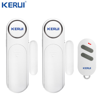 2022 KERUI Bezdrôtový senzor dverí/okien Alarm 300 stôp 120 dB Proti krádeži Inteligentné diaľkové ovládanie pre deti Bezpečnosť skriniek Domáce zabezpečenie