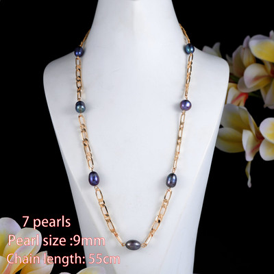 Dámske šperky, pozlátený retiazkový náhrdelník s perlami, trendy náramky so sladkovodnými perlami, sada náhrdelníkov pre ženy, darčeky 2022