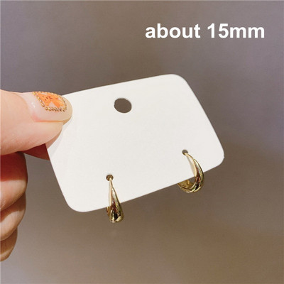 Rinhoo Jednoduché náušnice Vintage geometrické elipsovité ručne vyrobené náušnice Párty doplnky Šperky Darček pre ženy