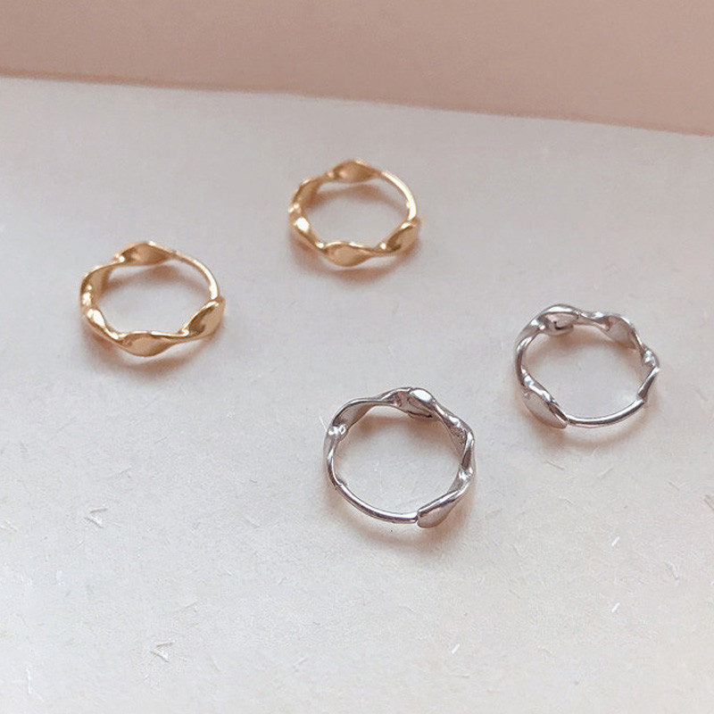 Rinhoo Jednoduché náušnice Vintage geometrické elipsovité ručne vyrobené náušnice Párty doplnky Šperky Darček pre ženy