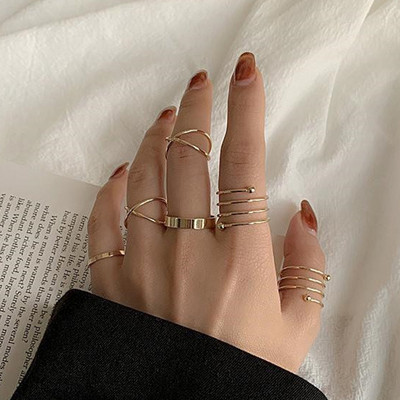 Strieborný farebný dutý prsteň v tvare srdca, sada, roztomilý módny dizajn, láska, šperky pre ženy, darčeky pre dievčatá, nastaviteľné, narodeninová oslava