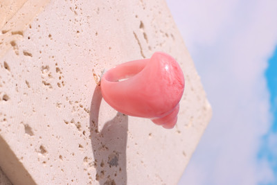 Nepravidelné zuby v tvare U, jahodové živicové prstene pre ženy, dievčatá, párty šperky, sladká osobnosť, trendy šperky HUANZHI 2022 NOVINKA