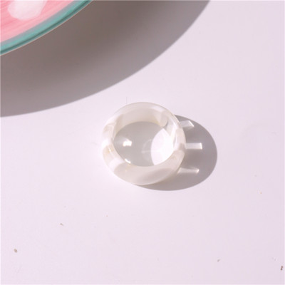 Nepravidelné zuby v tvare U, jahodové živicové prstene pre ženy, dievčatá, párty šperky, sladká osobnosť, trendy šperky HUANZHI 2022 NOVINKA