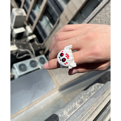 Nepravidelné zuby v tvare U, jahodové živicové prstene pre ženy, dievčatá, párty šperky, sladká osobnosť, trendy šperky HUANZHI 2022 NOVINKA