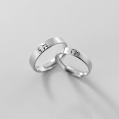 Pár gyűrű férfiak és nők egy pár aranyos cica nyitott gyűrű divatos egyszerű szálcsiszolt macskagyűrű