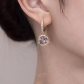 Cercei pătrați de cristal, eleganti și la modă, cercei Super Flash, cercei cadou de logodnă de lux ușoare