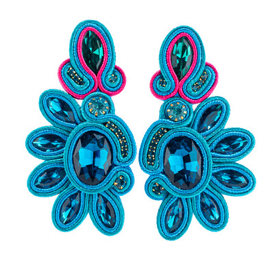 KPacTa Vintage Soutache Handmade Sales női fülbevalók Dangle Charms Kiegészítők Bohemian Soutache divatékszerek 2021 Új