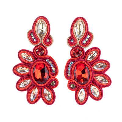 KPacTa Vintage Soutache Handmade Sales női fülbevalók Dangle Charms Kiegészítők Bohemian Soutache divatékszerek 2021 Új