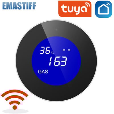 Tuya Smart WiFi IR Telecomandă Senzor de temperatură de mișcare pentru ușă Detectoare de fum de apă Detectoare de gaz Notificare aplicație WiFi Alarma de securitate pentru acasă