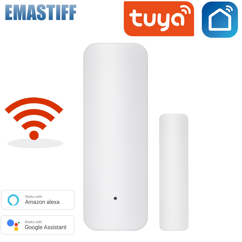 Tuya Smart WiFi IR Telecomandă Senzor de temperatură de mișcare pentru ușă Detectoare de fum de apă Detectoare de gaz Notificare aplicație WiFi Alarma de securitate pentru acasă