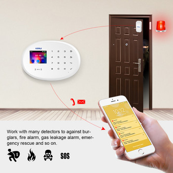 Σύστημα συναγερμού KERUI W204 DIY WIFI GSM Ασφάλεια σπιτιού Tuya Smaty App Remote Υπενθύμιση ασύρματης ανίχνευσης κίνησης PIR Ανοιχτός συναγερμός πόρτας