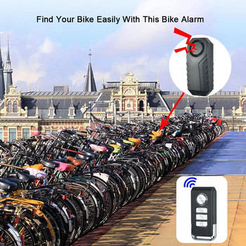 Аларма за велосипед с дистанционно управление Водоустойчив мотоциклет Електрически велосипед Сигурност Анти-загубена безжична вибрационна аларма за велосипед