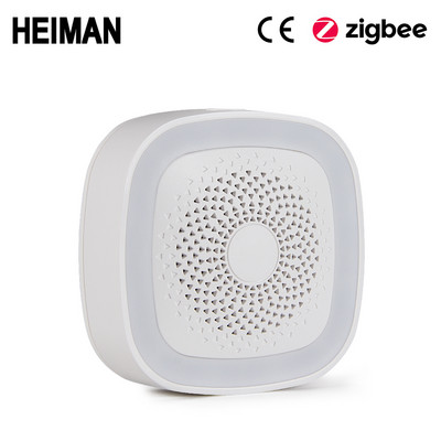 HEIMAN HA1.2 Zigbee ugunsdzēsības signalizācija bezvadu drošības mājas sistēma Viedā Wifi vārteja un dūmu detektora sensora saimniekdators DIY komplekts