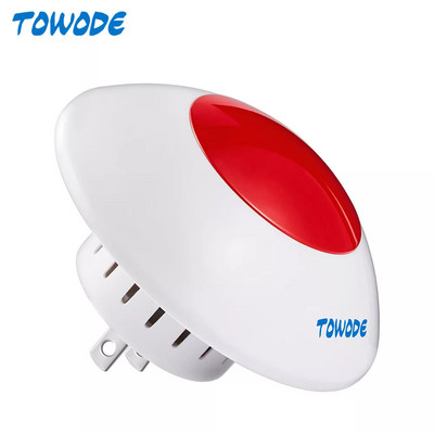 TOWODE Tuya Smart Home riasztórendszer WIFI GSM vezetékes vezeték nélküli biztonság színes LCD kijelzővel mozgásérzékelővel kompatibilis Alexa