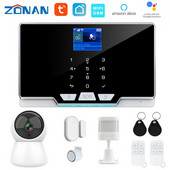 ZONAN G20 TUYA SIM GSM sigurnosni alarmni sustav Kućni pametni alarmni setovi Bežični detektor pokreta Senzor za vrata WIFI APLIKACIJA Daljinski upravljač