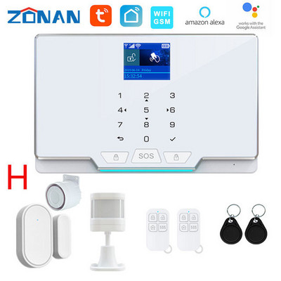 ZONAN G20 TUYA SIM GSM sigurnosni alarmni sustav Kućni pametni alarmni setovi Bežični detektor pokreta Senzor za vrata WIFI APLIKACIJA Daljinski upravljač