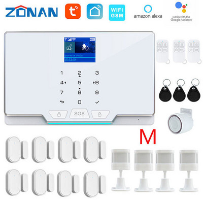 ZONAN G20 TUYA SIM GSM sigurnosni alarmni sustav Kućni pametni alarmni setovi Bežični detektor pokreta Senzor za vrata WIFI APLIKACIJA Daljinski upravljač