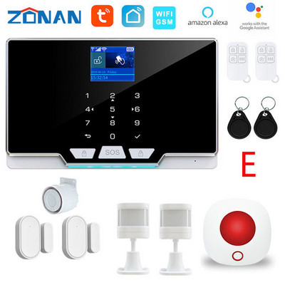 ZONAN G20 TUYA SIM GSM sigurnosni alarmni sustav Kućni pametni alarmni setovi Bežični detektor pokreta Senzor za vrata WIFI APLIKACIJA Daljinski upravljač