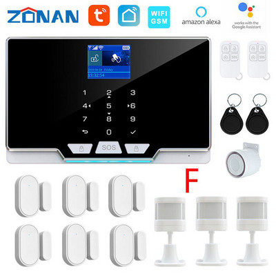 ZONAN G20 TUYA SIM GSM sigurnosni alarmni sustav Kućni pametni alarmni setovi Bežični detektor pokreta Senzor za vrata WIFI APLIKACIJA Daljinski upravljač
