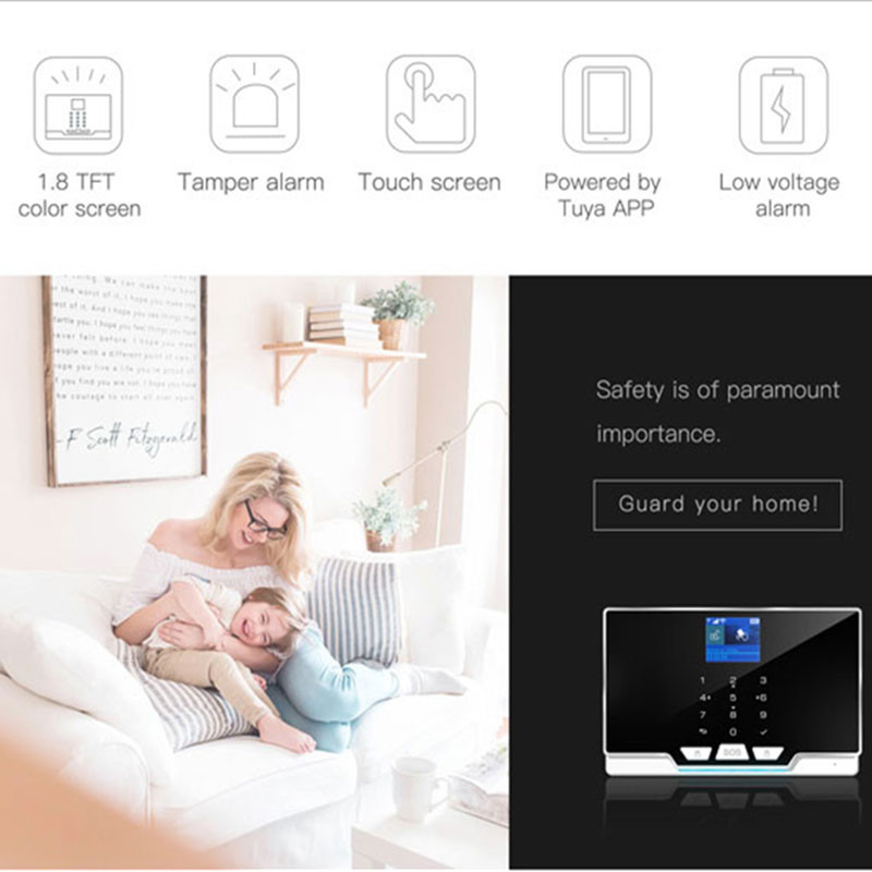 ZONAN G20 TUYA SIM GSM sigurnosni alarmni sustav Kućni pametni alarmni setovi Bežični detektor pokreta Senzor za vrata WIFI APLIKACIJA Daljinski upravljač
