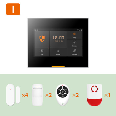 Ostaniot bežični 4G kućni sigurnosni alarmni sustav 433MHz pametni WiFi protuprovalni alarm s podrškom za solarnu sirenu Tuya 200 dodataka