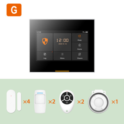 Ostaniot bežični 4G kućni sigurnosni alarmni sustav 433MHz pametni WiFi protuprovalni alarm s podrškom za solarnu sirenu Tuya 200 dodataka