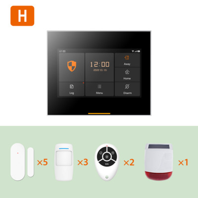 Ostaniot bežični 4G kućni sigurnosni alarmni sustav 433MHz pametni WiFi protuprovalni alarm s podrškom za solarnu sirenu Tuya 200 dodataka