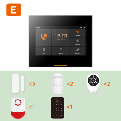 Ostaniot bežični 4G kućni sigurnosni alarmni sustav 433MHz pametni WiFi protuprovalni alarm s podrškom za solarnu sirenu Tuya 200 dodataka