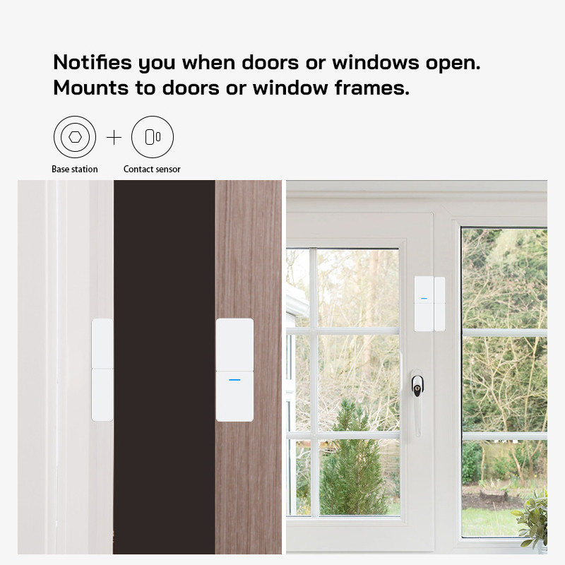 Tuya RF Alarm Gateway Okenné dvere Senzor Detektor vody Diaľkový ovládač Inteligentný domáci bezpečnostný alarm Súpravy fungujú so Smart Life Alexa