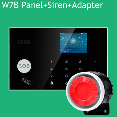 bežični alarmni dodatak staklo/vrata/pir/sirena/dim/plin/voda/lozinka senzor tipkovnice za kućnu sigurnost wifi GSM SMS alarmni sustav