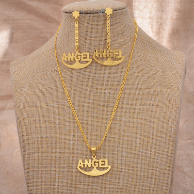 24k Dubai arany színű ékszerkészletek nőknek luxus nyaklánc fülbevaló menyasszonyi afrikai esküvői dísz Feleség ajándék ékszer készlet