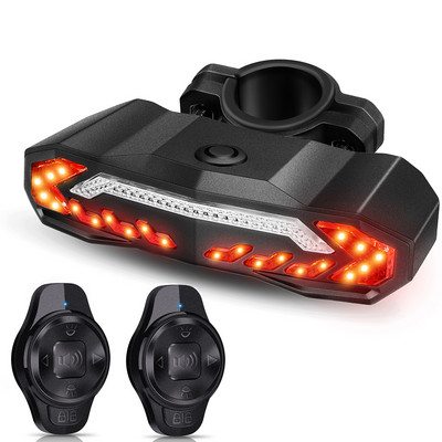 Hollarm Alarmă pentru bicicletă Lampă din spate Antifurt USB Reîncărcabilă Impermeabil Inducție inteligentă Semnal pentru biciclete Frână Lampă din spate Alarma pentru biciclete