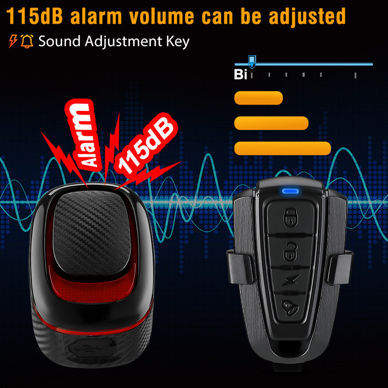 Elecpow Lumină spate inteligentă pentru bicicletă Alarmă antiefracție A5Pro Lumină cu detecție automată a frânei Încărcare USB Impermeabil Sonerie pentru lumină spate pentru ciclism