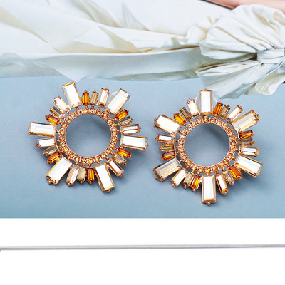 Novi trend Rhinestone Cvjetne naušnice Naušnice za žene Vjenčani dodaci za večeru Modni nakit Vruća rasprodaja