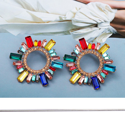 Novi trend Rhinestone Cvjetne naušnice Naušnice za žene Vjenčani dodaci za večeru Modni nakit Vruća rasprodaja